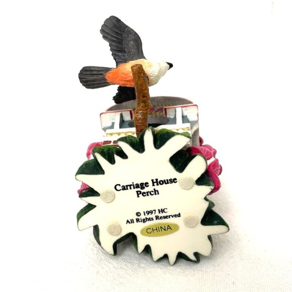 Vyg Carriage House Perch Figurine Hamilton Collection Birdhouses in Bloom 1997 - Picture 5 of 7